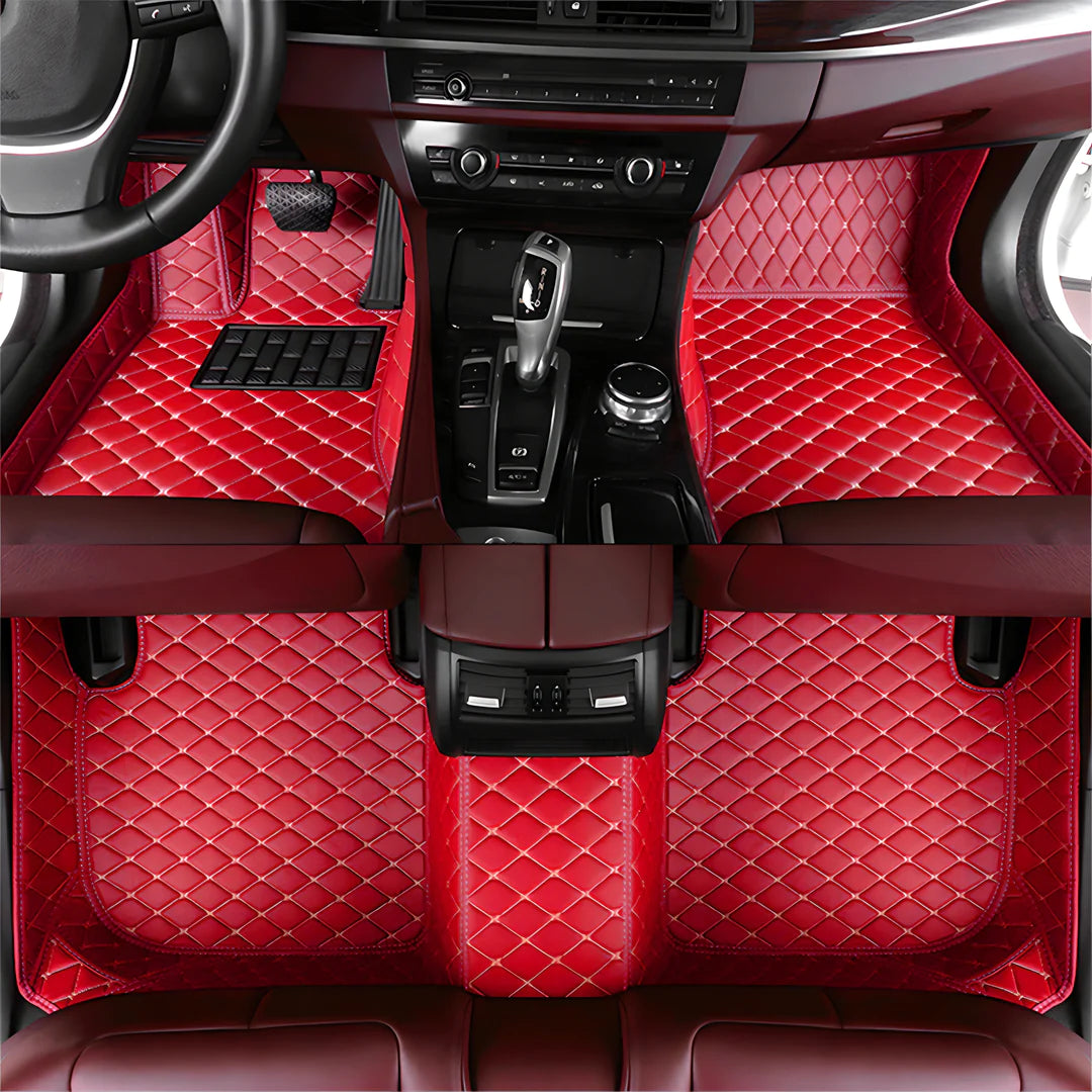 Auto Fußmatten Leder Bodenmatte für SUV Van Truck Sedan Coupe